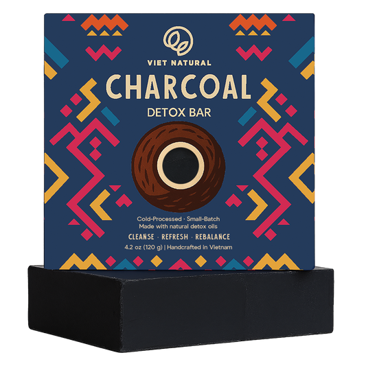 Activated Charcoal Detox Soap Bar for Men – Cold-Process Natural Bar with Rosemary Oil